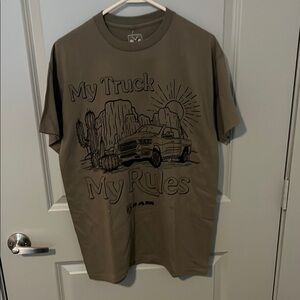 Men's Brown Graphic T-Shirt